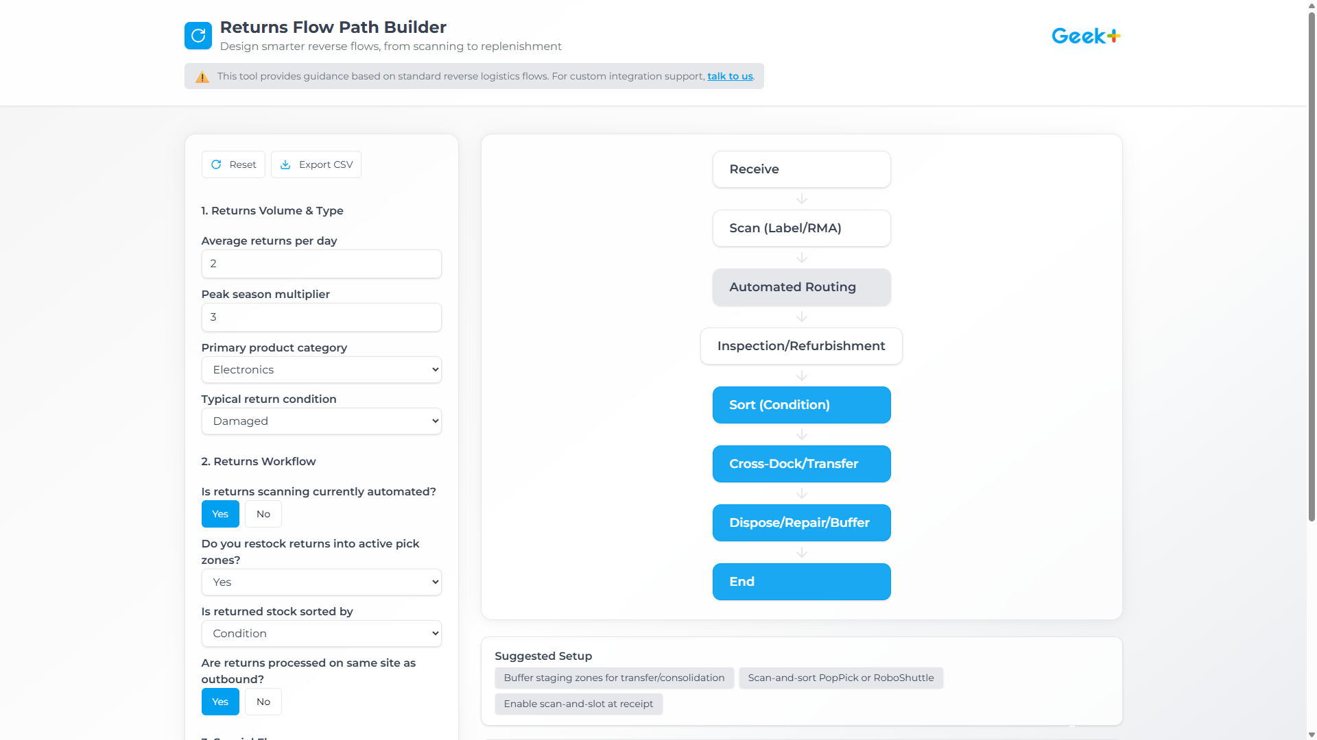 Returns Flow Path Builder